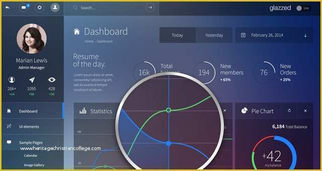 Free Admin Panel Template Of Glazzed Psd Admin Panel Template Psd Web Templates