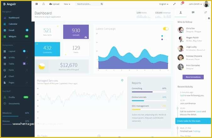 Free Admin Template Of 20 Free &amp; Premium Bootstrap Admin Dashboard Templates Envato