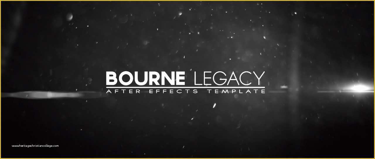 Free Adobe after Effects Templates Of Bourne Legacy Title after Effects Template