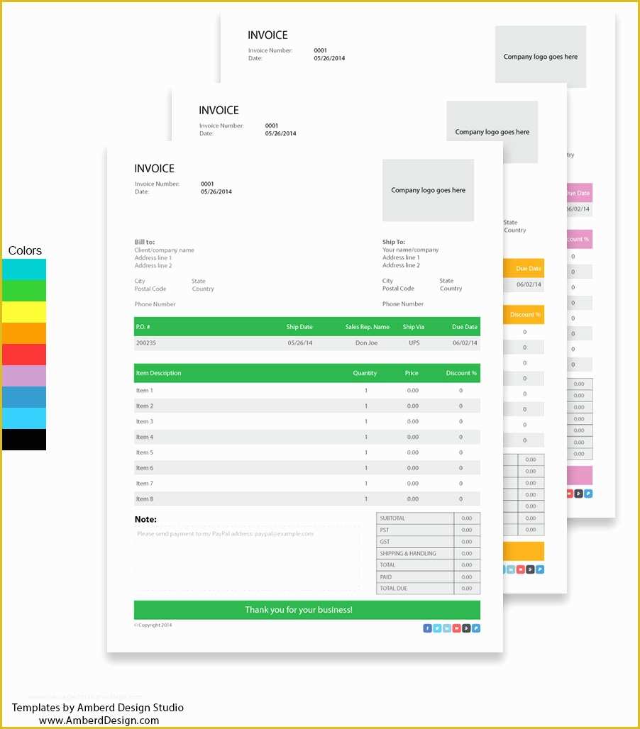 Free Adobe Illustrator Templates Of Free Adobe Illustrator Invoice Templates Amberd Design