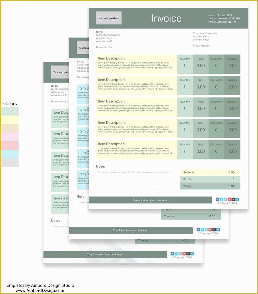 Free Adobe Illustrator Templates Of Free Adobe Illustrator Invoice Templates Amberd Design