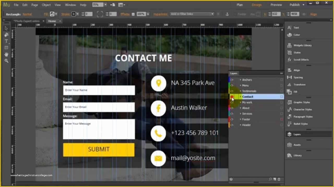 Free Adobe Muse Templates for Photographers Of Adobe Muse Template " Expert"
