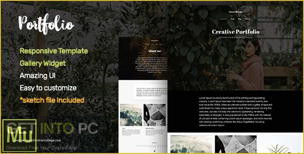 Free Adobe Muse Templates for Photographers Of Adobe Muse theme and Wid Free Download