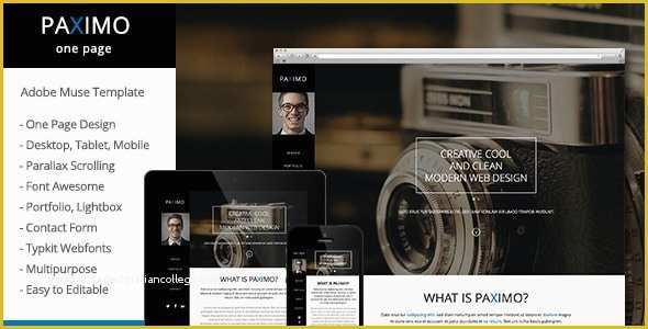 Free Adobe Muse Templates for Photographers Of Free and Premium Responsive Adobe Muse Templates