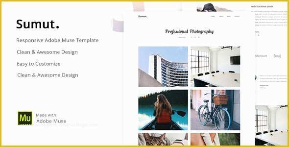 Free Adobe Muse Templates for Photographers Of Sumut Graphy Portfolio Muse Template