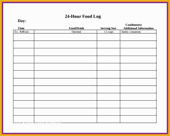 Free Adobe Pdf Templates Of 10 Tary Log Template