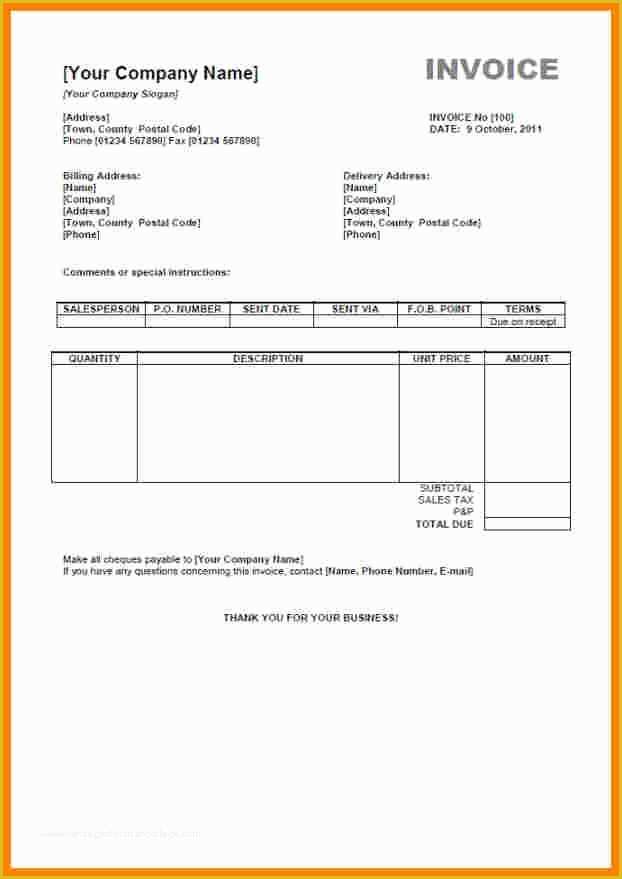 Free Adobe Pdf Templates Of 5 Adobe Invoice Template Pdf