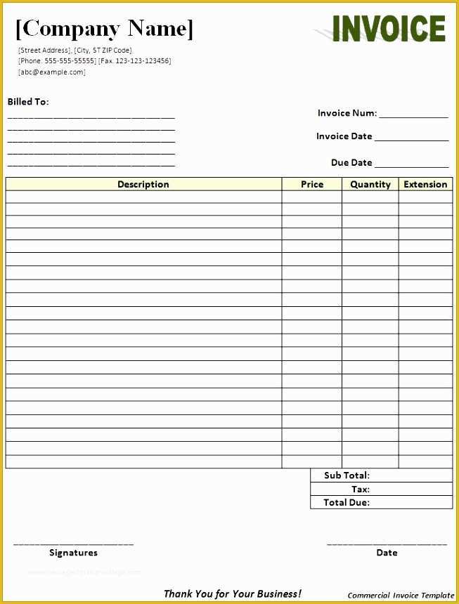 Free Adobe Pdf Templates Of 5 Word Invoice Template Besttemplates