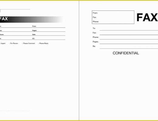 Free Adobe Pdf Templates Of Fax Template Free