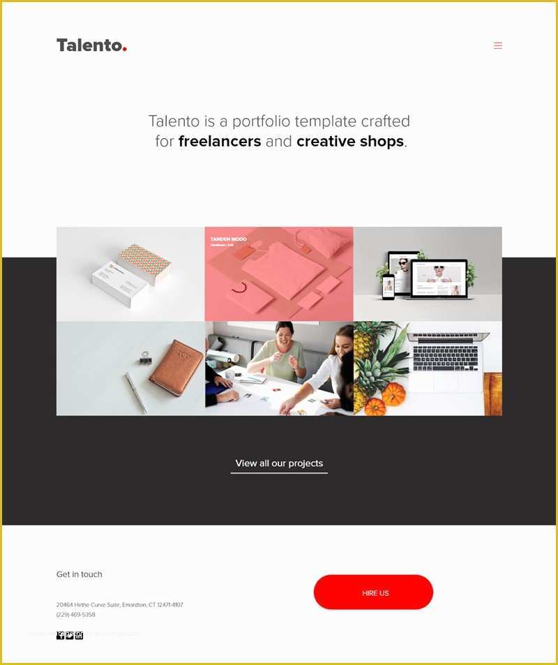 Free Adobe Pdf Templates Of Free Adobe Xd Portfolio Template Talento Freebie Supply