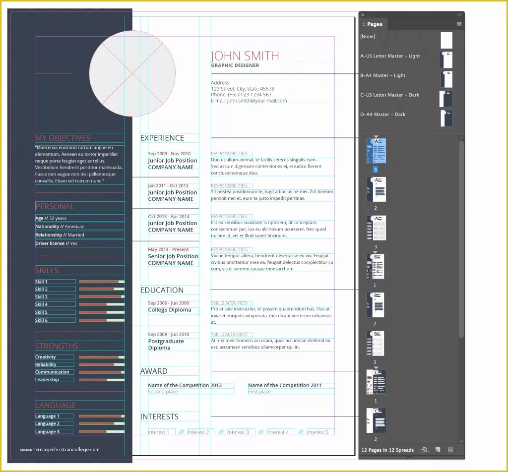 Free Adobe Pdf Templates Of Resume Template 43 Adobe Indesign Resume Template