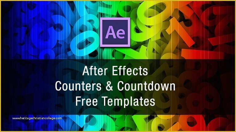 Free Ae Templates Of after Effects Counter and Countdown Free Templates