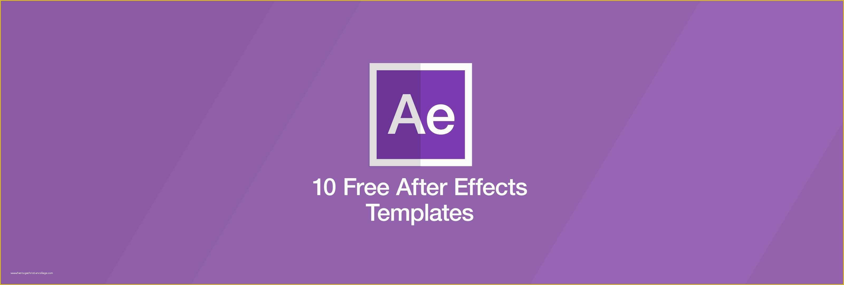 Free Ae Templates Of Free after Effects Templates
