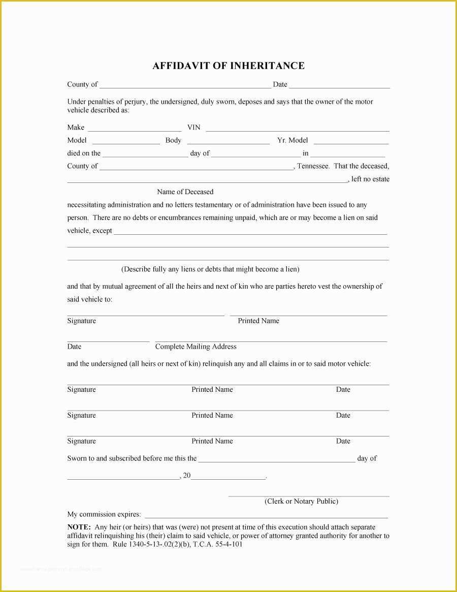 Free Affidavit Template Of 48 Sample Affidavit forms & Templates Affidavit Of