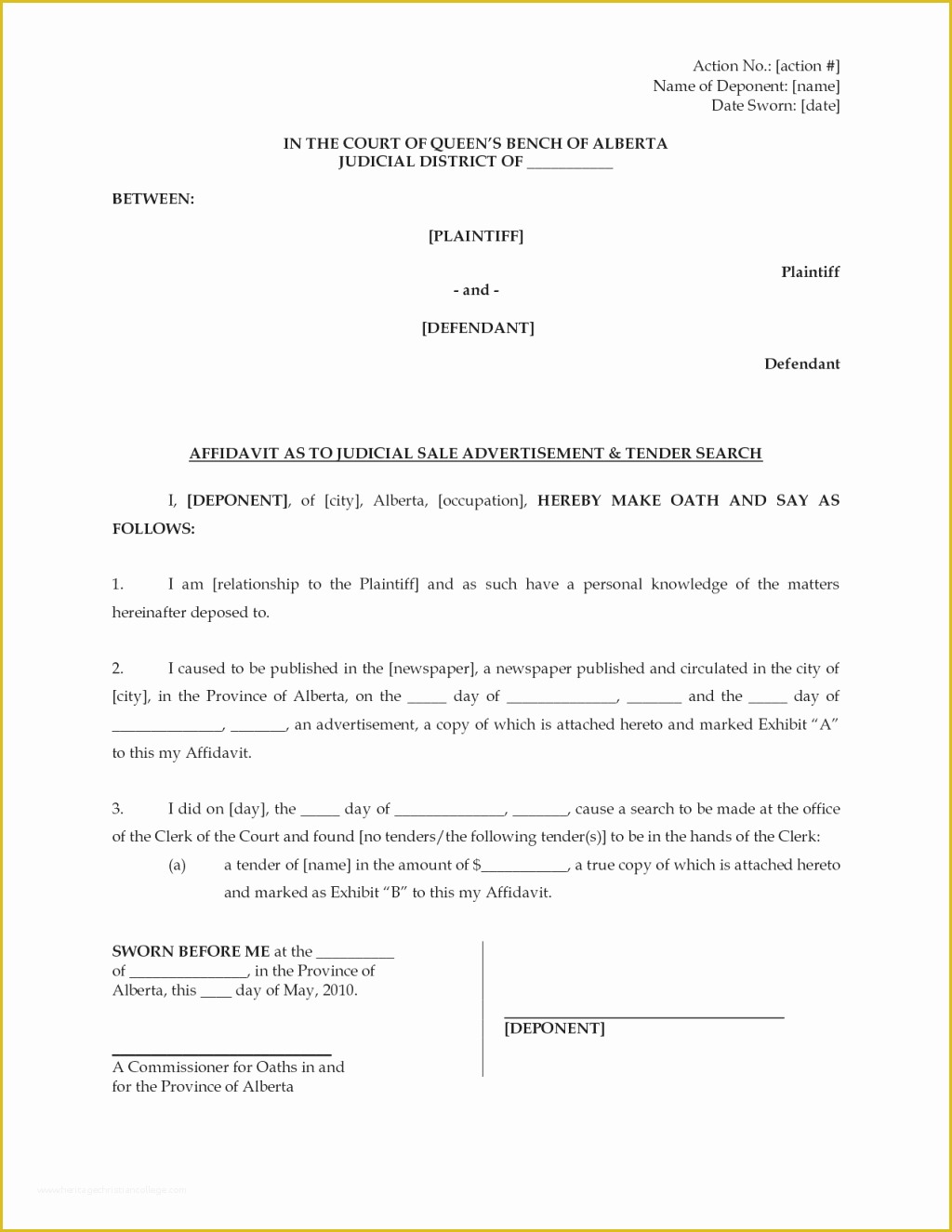 Free Affidavit Template Of Affidavit Template Uk Loan form Sample Fundraising
