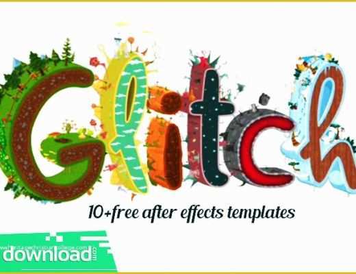 Free after Effects Logo Templates Of 10 Glitch Logo Reveals Free after Effects Templates