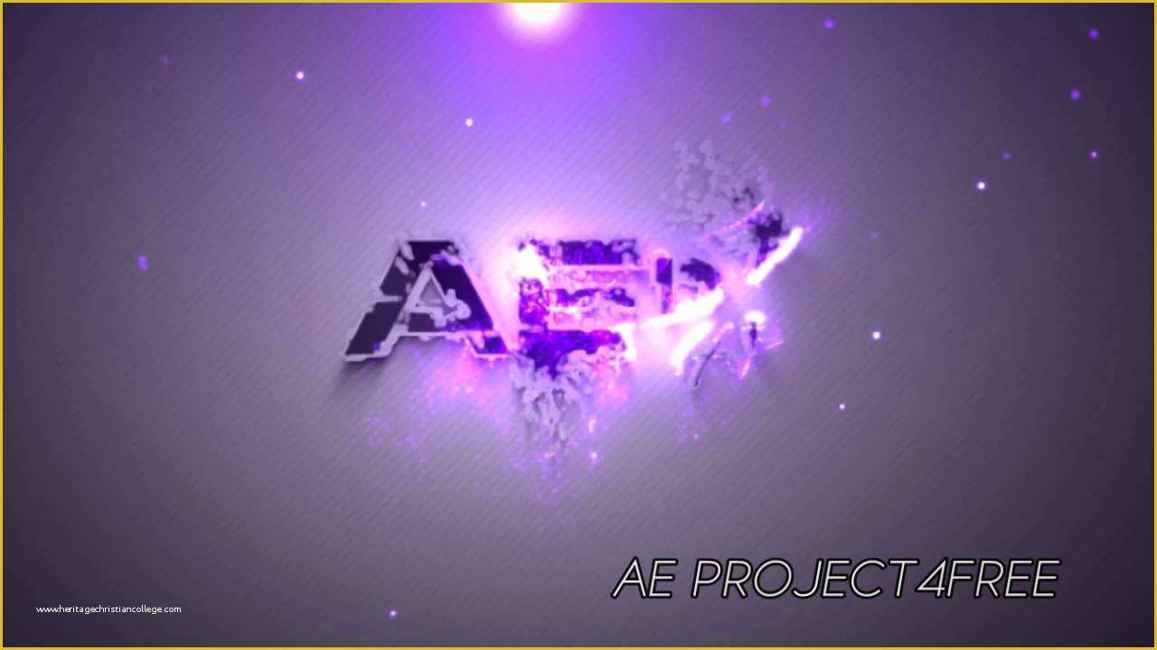 Free after Effects Logo Templates Of after Effects Project Free Particles House Logo