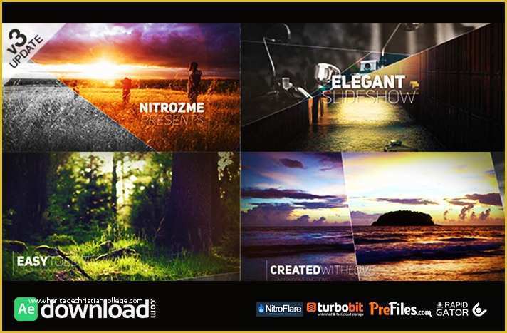 Free after Effects Slideshow Templates Of Elegant Slideshow Videohive Project Free