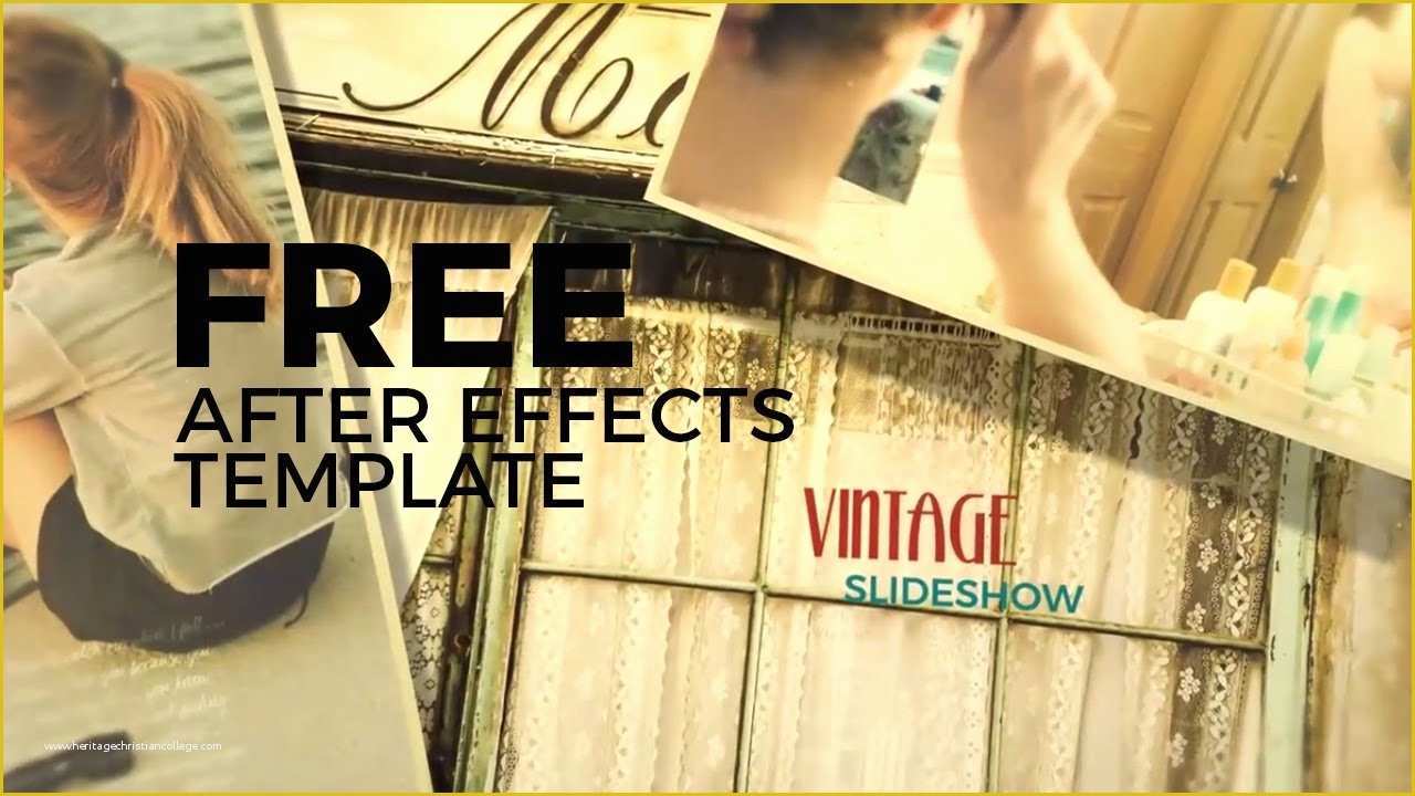 Free after Effects Slideshow Templates Of Free after Effects Templates Vintage Slideshow
