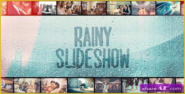 Free after Effects Slideshow Templates Of Rainy Slideshow after Effects Project Videohive Free
