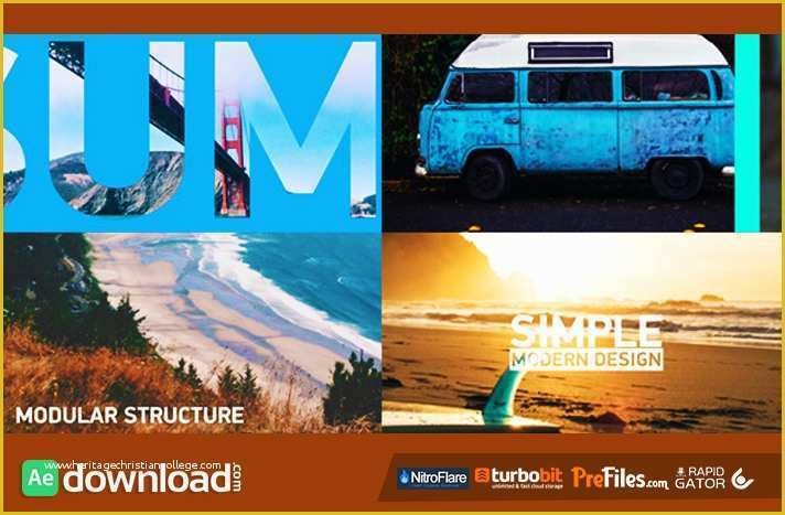 Free after Effects Slideshow Templates Of Sliding Slideshow Videohive Project Free Download