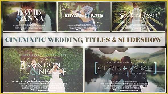 Free after Effects Slideshow Templates Of Videohive Cinematic Wedding Slideshow after Effects