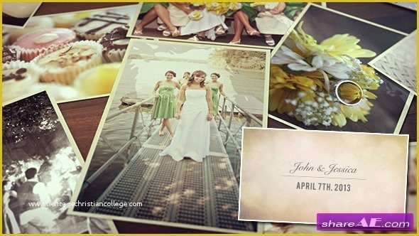 Free after Effects Slideshow Templates Of Wedding S Slideshow after Effects Project