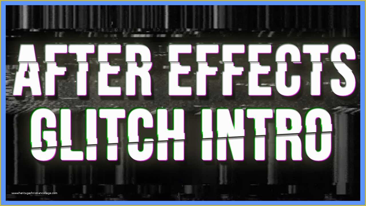 Free after Effects Template Glitch Intro Of after Effects Glitch Effect 2d Intro Template Tv Glitch