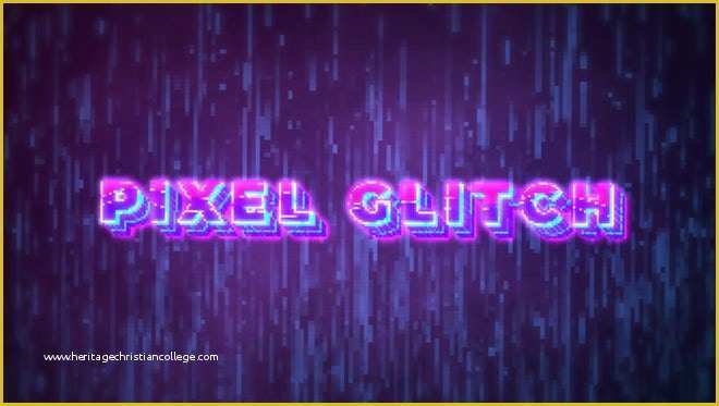 Free after Effects Template Glitch Intro Of Pixel Glitch Intro after Effects Templates