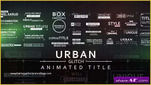Free after Effects Template Glitch Intro Of Videohive 30 Fast Glitch Urban Titles Free after Effects