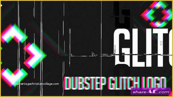 Free after Effects Template Glitch Intro Of Videohive Dubstep Glitch Logo Free after Effects