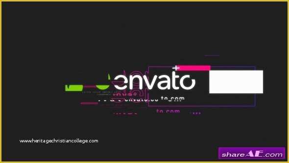 Free after Effects Template Glitch Intro Of Videohive Glitch Logo Free after Effects