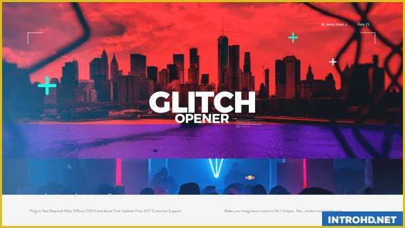 Free after Effects Template Glitch Intro Of Videohive Glitch Opener
