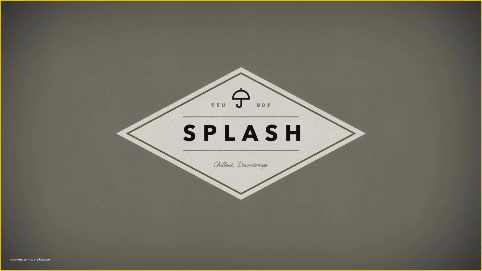 Free after Effects Templates Logo Reveal Of Splash organic Logo Reveal after Effects Template