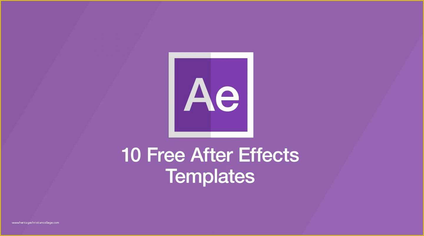 Free after Effects Templates Of 10 Free after Effects Templates