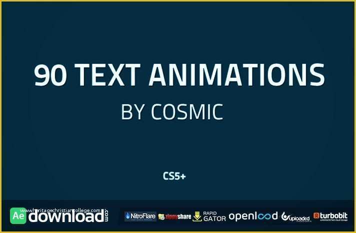 Free after Effects Text Templates Of 90 Text Animations Videohive Project Free Download