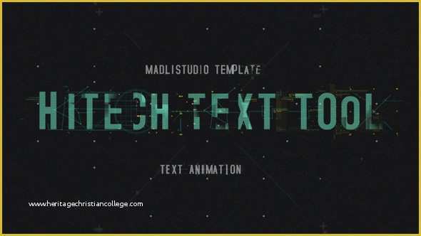 Free after Effects Text Templates Of Hitech Text tool by Madlistudio