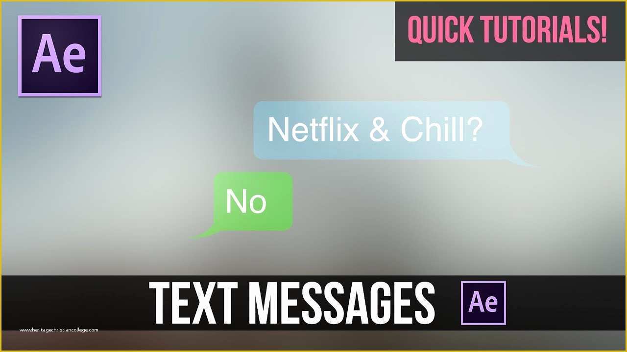 Free after Effects Text Templates Of Quick Tutorials Text Message Chat Animation In after
