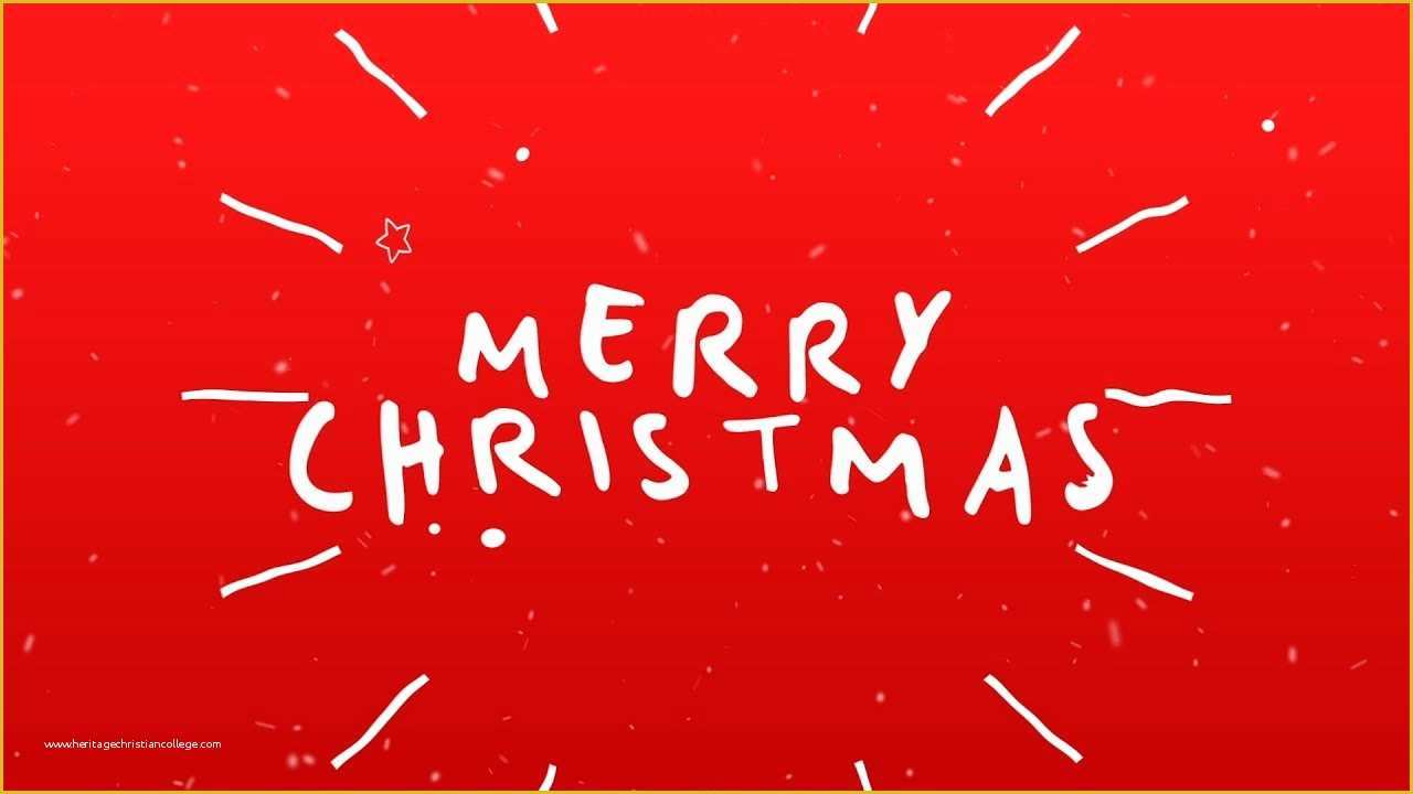 Free after Effects Typography Templates Of Christmas Typography Card after Effects Template