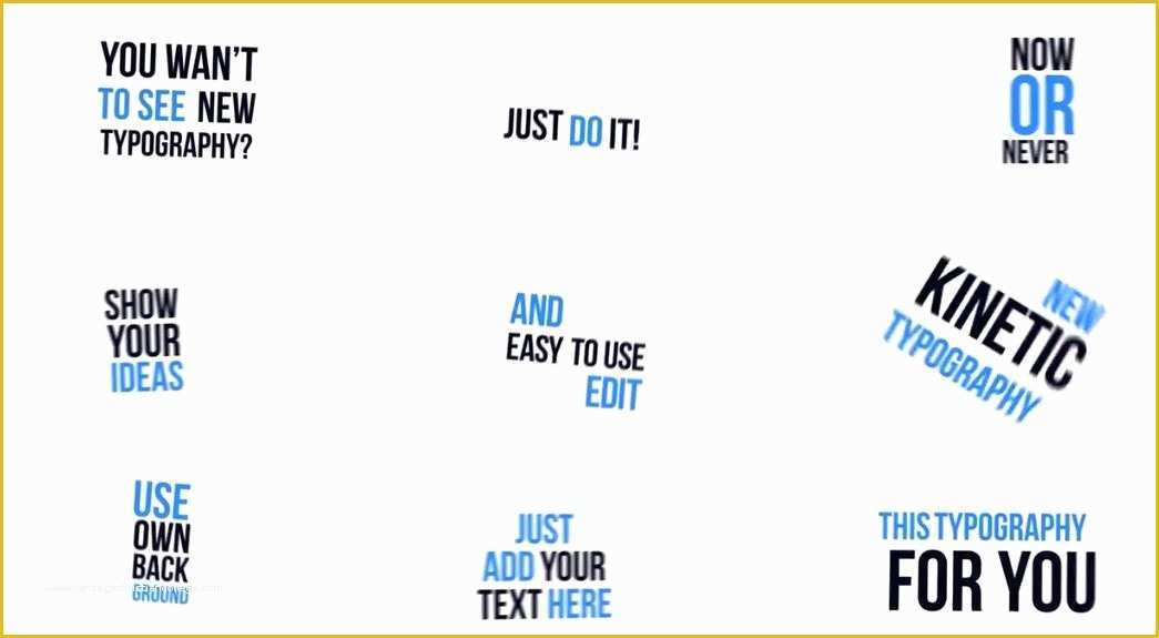 Free after Effects Typography Templates Of Kinetic Typography after Effects Templates Free after