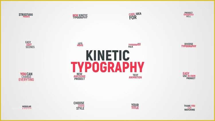 Free after Effects Typography Templates Of Kinetic Typography after Effects Templates