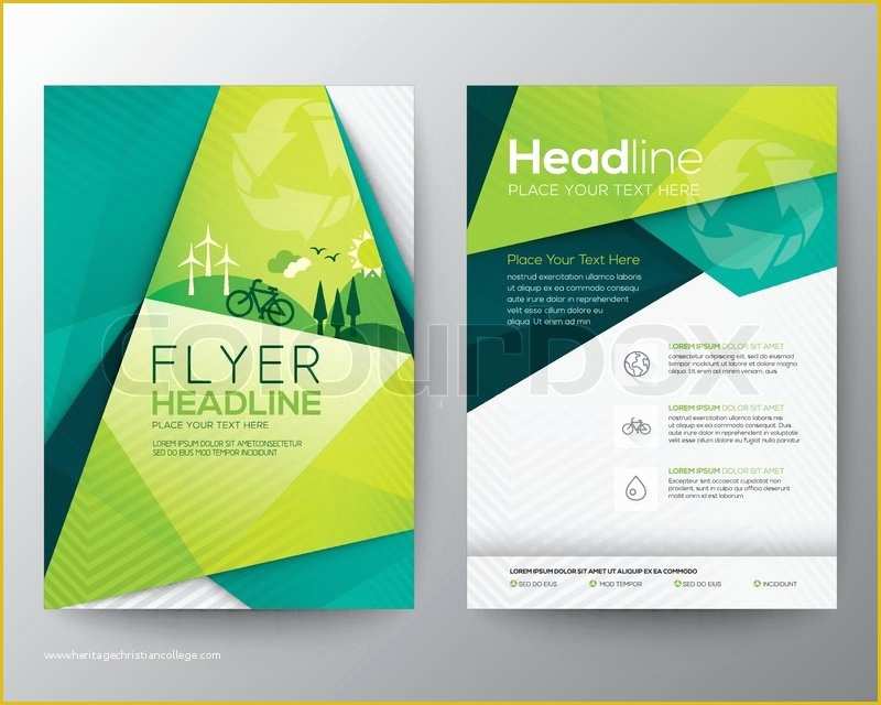 Free Agriculture Flyer Templates Of Abstract Triangle Brochure Flyer