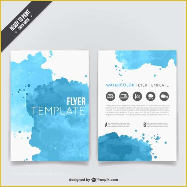 Free Agriculture Flyer Templates Of Aquarell Flyer Vorlage