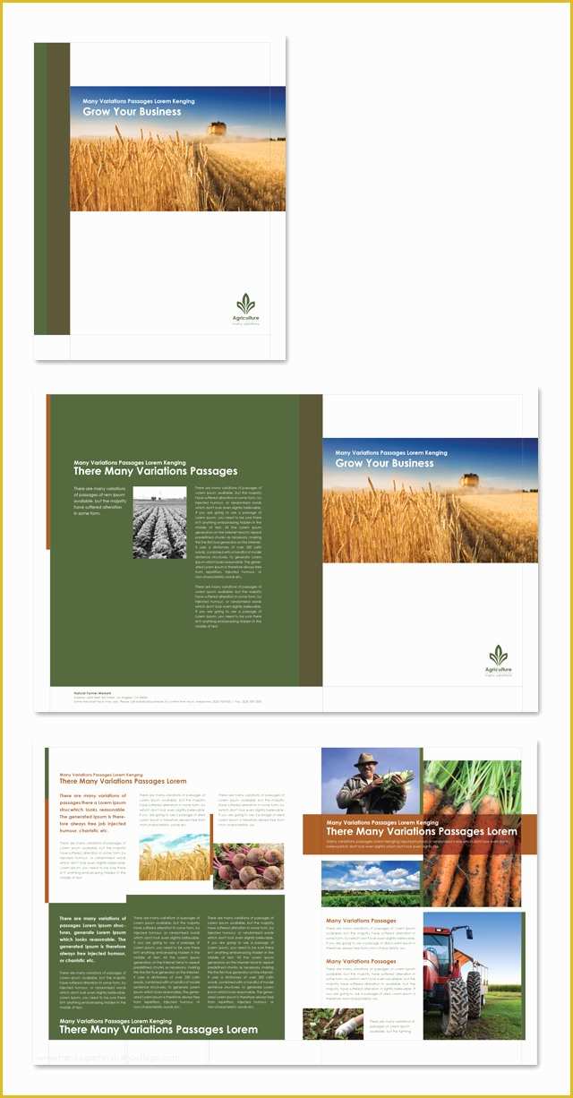 Free Agriculture Flyer Templates Of Farming & Agriculture Brochure Template