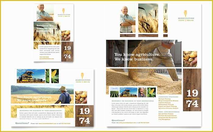 Free Agriculture Flyer Templates Of Farming & Agriculture Flyer & Ad Template Design