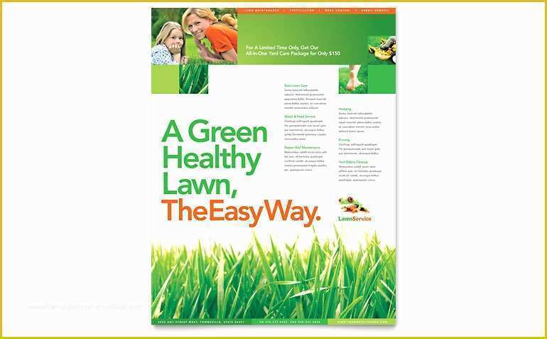 Free Agriculture Flyer Templates Of Lawn Maintenance Flyer Template Word & Publisher