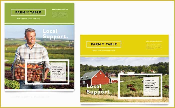 Free Agriculture Flyer Templates Of organic Food Poster Template Design