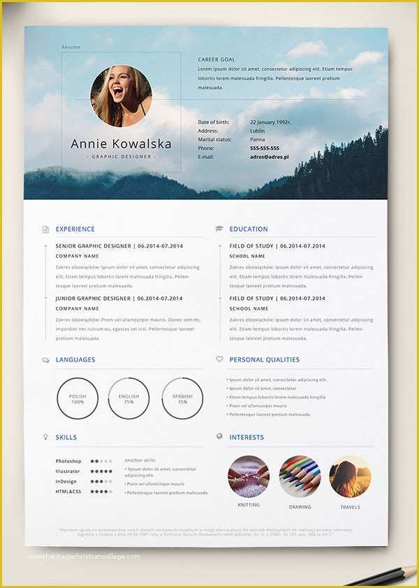 Free Ai Resume Templates Of 10 Best Free Resume Cv Templates In Ai Indesign Word