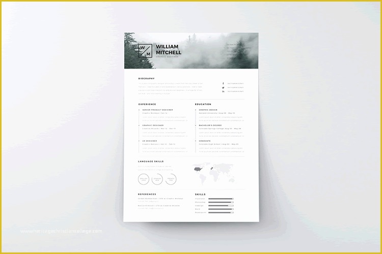 Free Ai Resume Templates Of 20 Beautiful &amp; Free Resume Templates for Designers