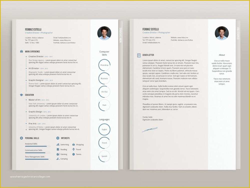 Free Ai Resume Templates Of Free Creative Four Pages Resume Cv Template with Cover